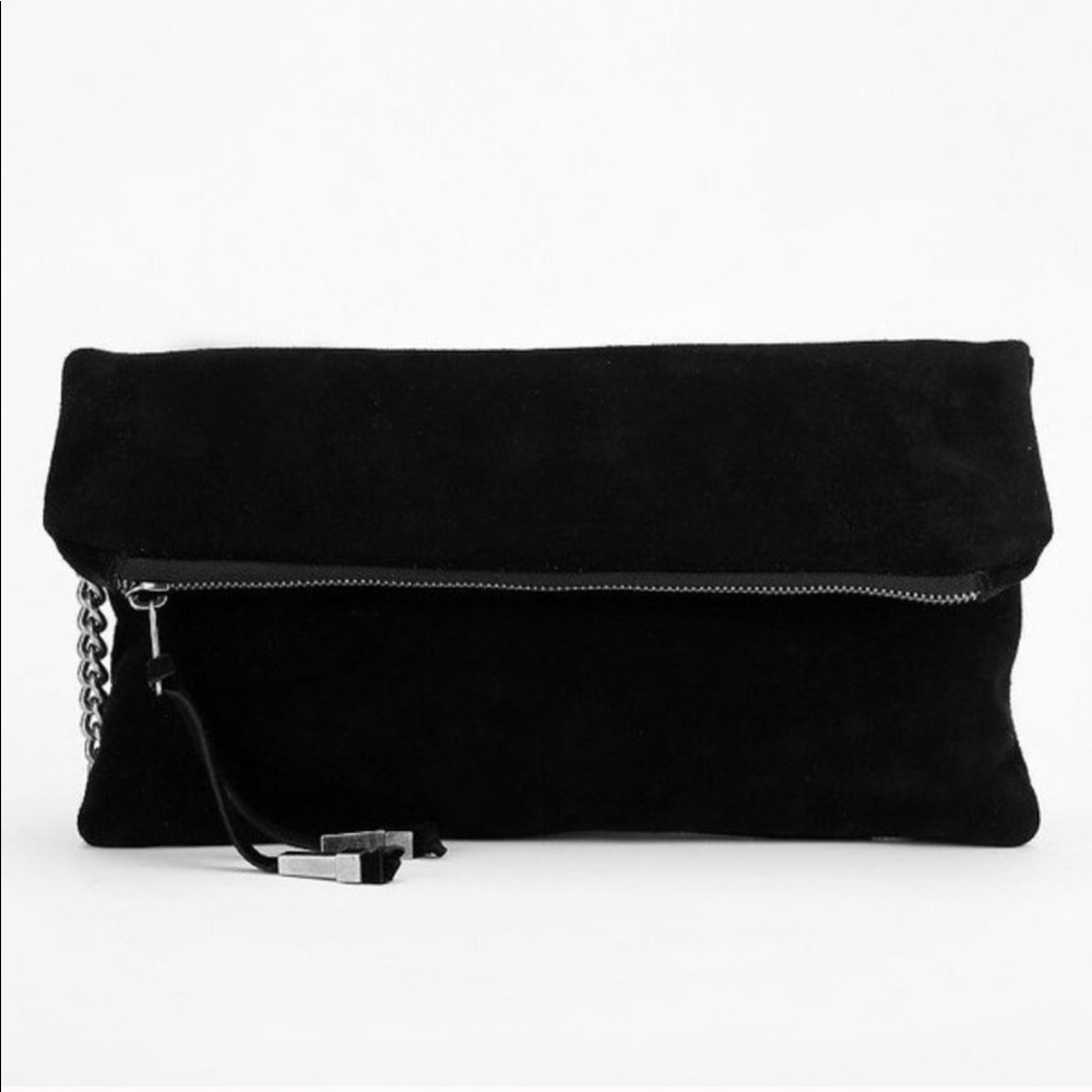 SALE • Deena & Ozzy Suede Oversized Clutch
